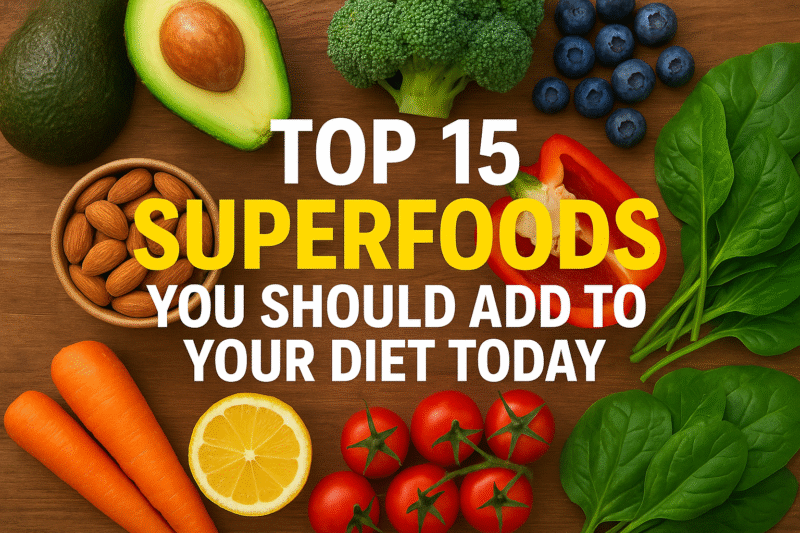 15 Superfoods You need to Add to your Diet “your health is an investment, not an expense”